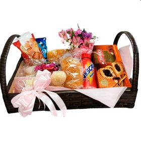 Cesta de caf� da manh� Ador�vel